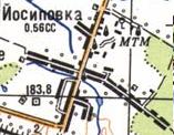 Топографическая карта Осиповки