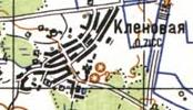 Топографическая карта Кленовой