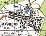 Топографическая карта Суховоли