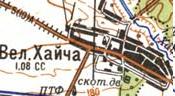 Topographic map of Velyka Khaycha