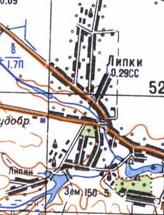 Topographic map of Lypky