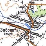 Топографічна карта Заболоті