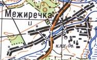 Топографічна карта Межирічки