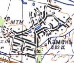 Топографическая карта Камня