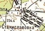 Топографическая карта Станиславовки