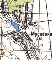 Topographic map of Musiyivka