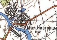 Topographic map of Mali Nyzgirtsi