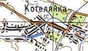 Топографічна карта Котелянка