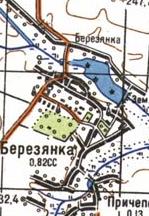 Топографічна карта Березянка