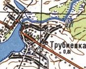Топографическая карта Трубиевки