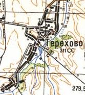 Топографічна карта Терехового