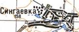 Топографическая карта Сингаевки