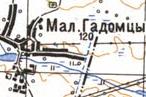 Topographic map of Mali Gadomtsi