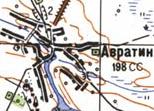 Топографическая карта Авратина