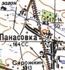 Topographic map of Panasivka