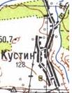 Topographic map of Kustyn