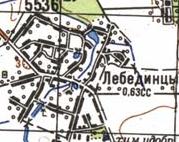 Topographic map of Lebedyntsi