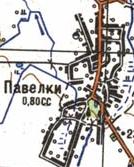 Topographic map of Pavelky