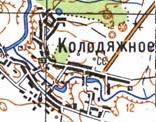 Topographic map of Kolodyazhne