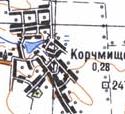 Topographic map of Korchmysche