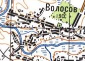 Топографическая карта Волосова