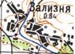 Topographic map of Zaliznya