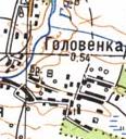 Топографічна карта Головенка
