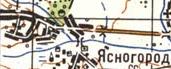 Топографическая карта Ясногорода