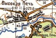 Топографічна карта Високої Пічі