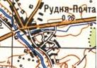 Топографическая карта Рудни-Почты