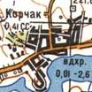 Топографічна карта Корчака