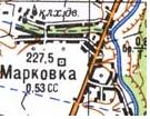 Topographic map of Markivka