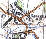 Topographic map of Zdvyzhka