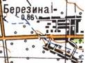 Topographic map of Berezyna