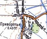 Topographic map of Pryvorittya