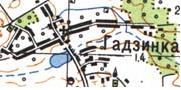 Топографічна карта Гадзинка