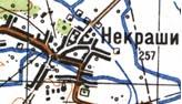 Topographic map of Nekrashi