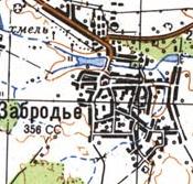 Topographic map of Zabriddya