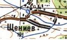 Topographic map of Scheniyiv