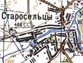 Topographic map of Starosiltsi