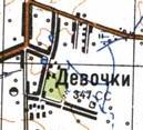 Topographic map of Divochky