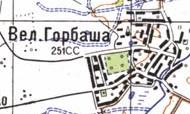 Topographic map of Velyka Gorbasha