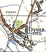 Topographic map of Grushky