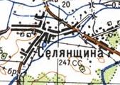 Топографическая карта Селянщины