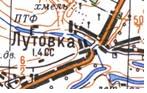 Топографическая карта Лутовки