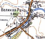 Topographic map of Velyka Racha