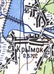 Топографическая карта Крымка