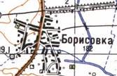 Topographic map of Borysivka