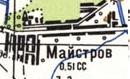 Топографическая карта Майстрова