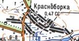 Топографічна карта Краснобірки